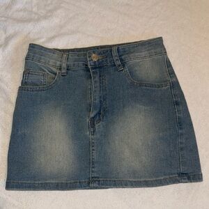 Forever 21 Blue Denim Mini Skirt